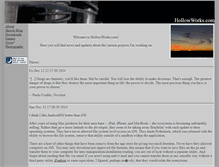 Tablet Screenshot of hollowworks.com